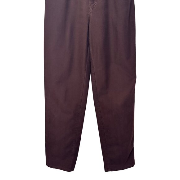 Ralph Lauren espresso brown slim tapered straight high rise pants size 8 - Picture 6 of 8